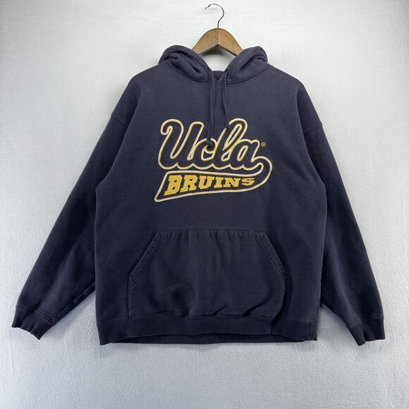 Vintage UCLA Sweatshirt Men's Large Blue Sweatshirt Faded Stitched Spellout y2k - Picture 2 of 9